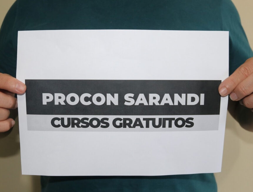 Procon Sarandi oferece 22 cursos gratuitos a distância com certificado da UNB